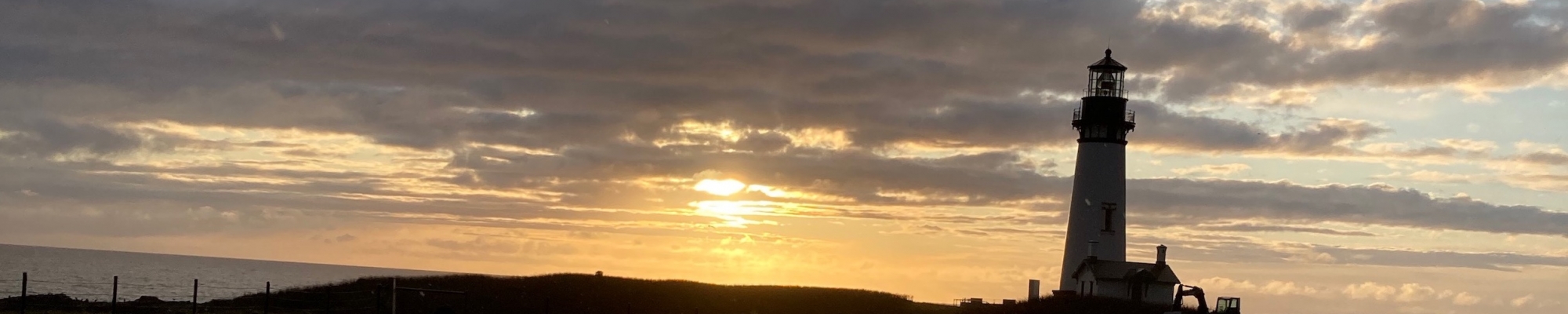 Lighthouse in the sunset